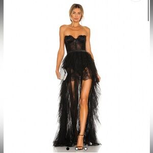 X REVOLVE Bustier Gown in Black